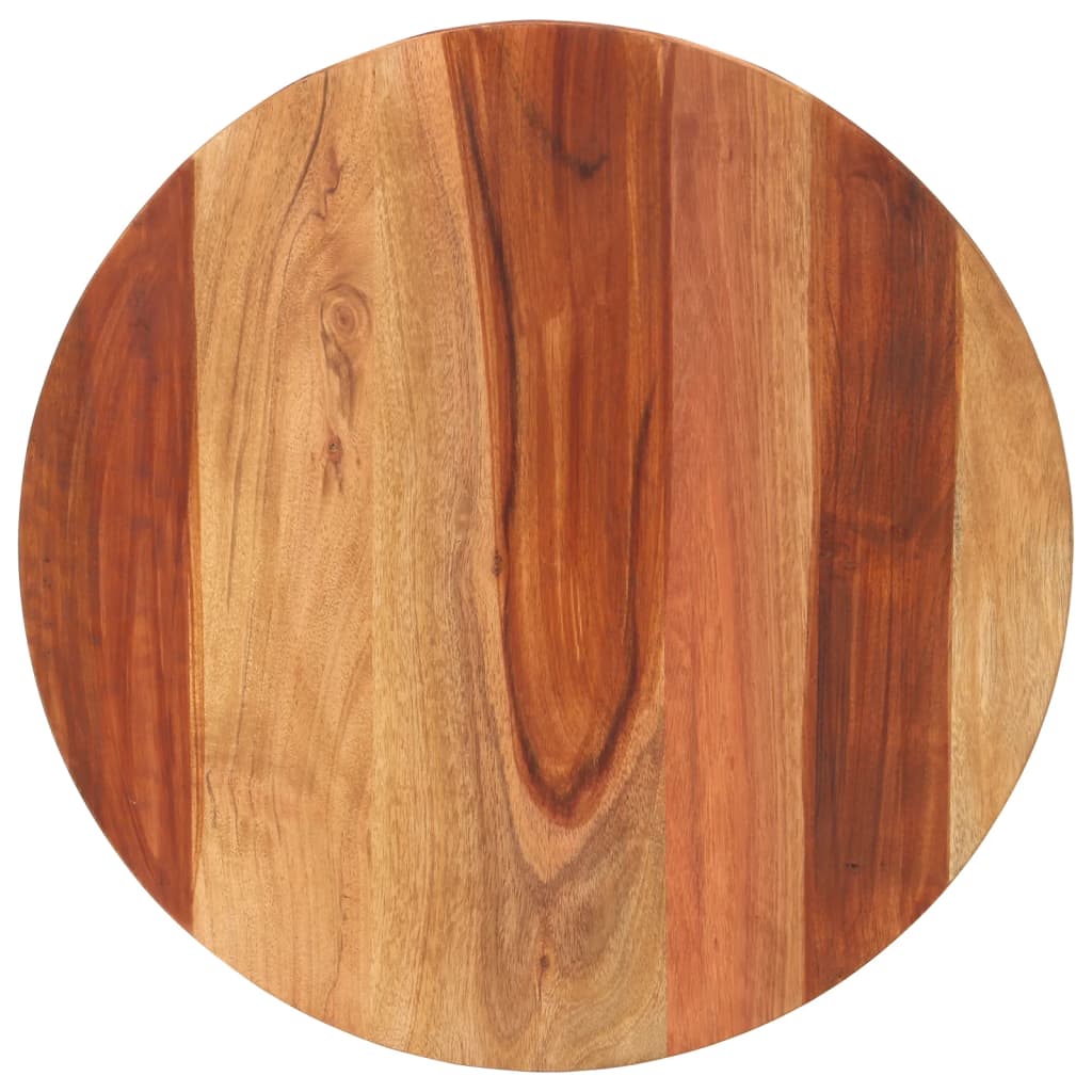 vidaXL Tampo de mesa redondo madeira sheesham maciça 15-16 mm 40 cm