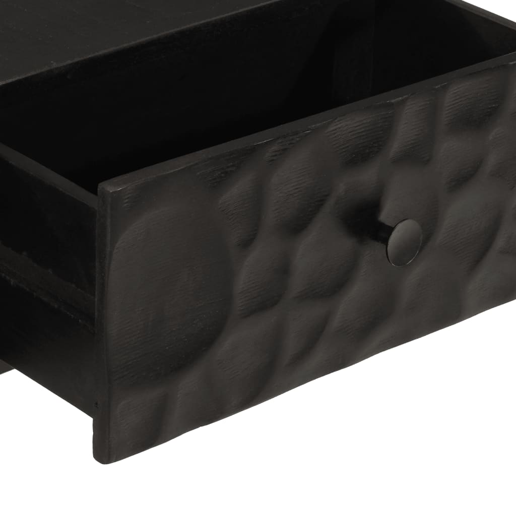 vidaXL Mesa consola 90x30x76 cm mangueira maciça e ferro preto
