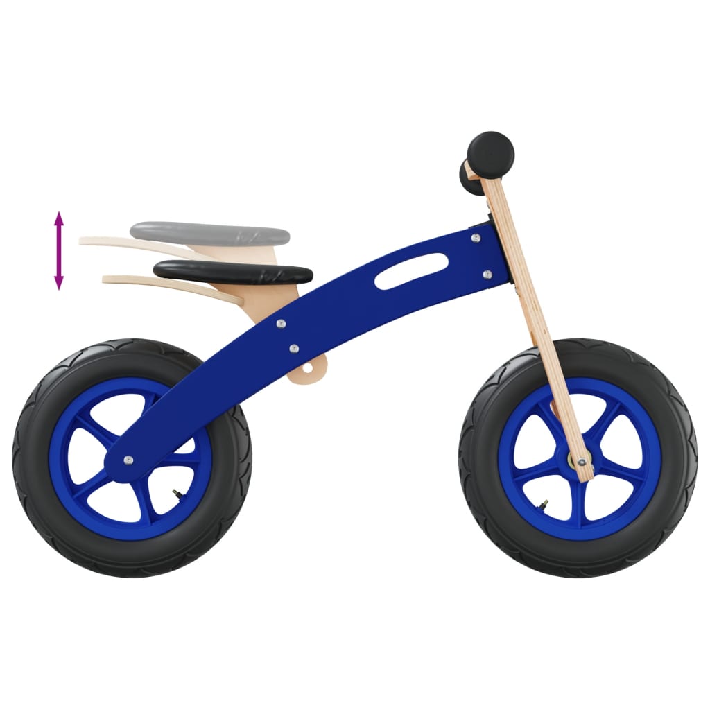 vidaXL Bicicleta de equilíbrio p/ criança c/ pneus de ar azul