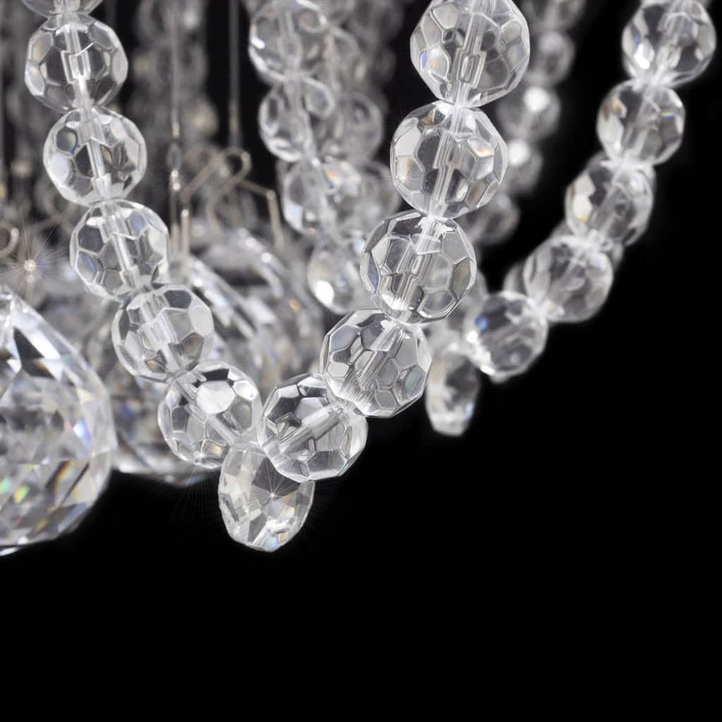 Lâmpada LED de teto candelabro de cristal, ø45 cm