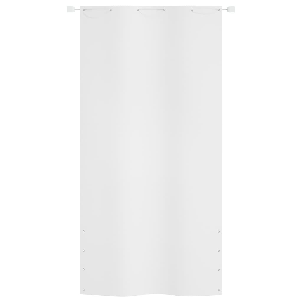 vidaXL Tela de varanda 120x240 cm tecido Oxford branco