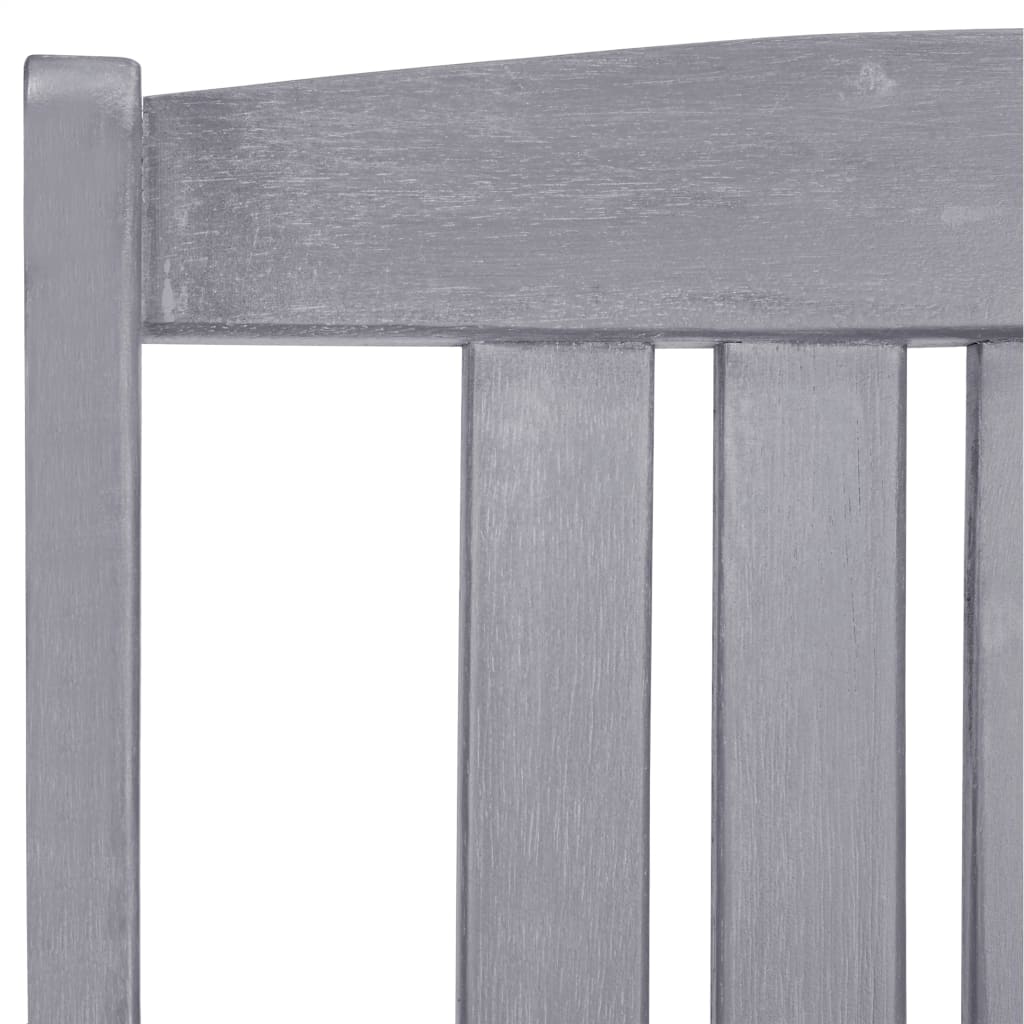 vidaXL Cadeiras de jardim 4 pcs madeira de acácia maciça cinzento
