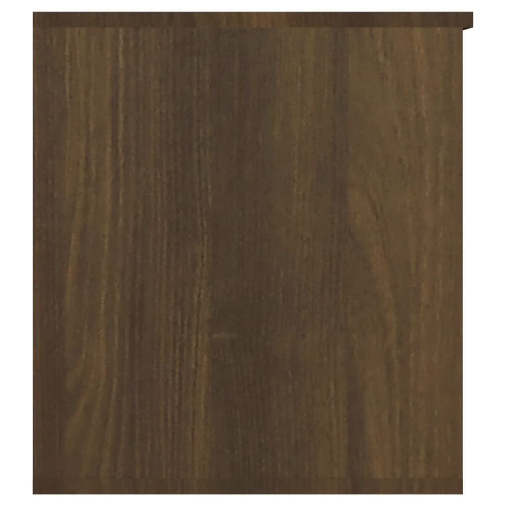 vidaXL Arca arrumação 84x42x46 cm derivados madeira carvalho castanho
