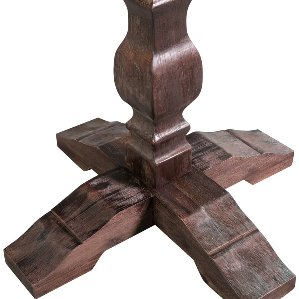 vidaXL Mesa pedestal de jantar 120x70x75 cm madeira de acácia maciça