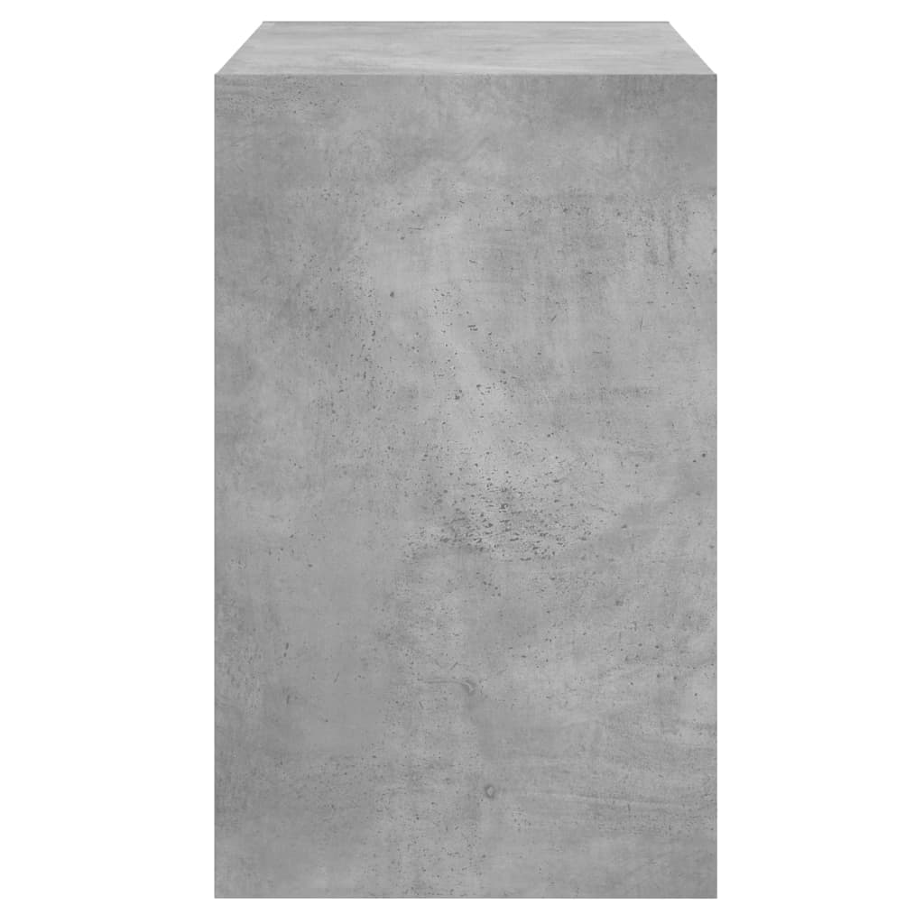 vidaXL Sapateira 80x42x69 cm derivados de madeira cinzento cimento