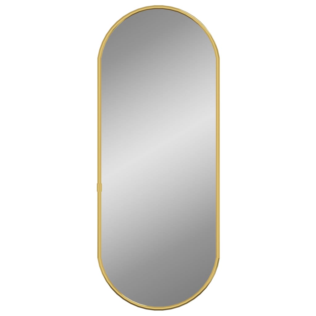 vidaXL Espelho de parede 50x20 cm oval dourado