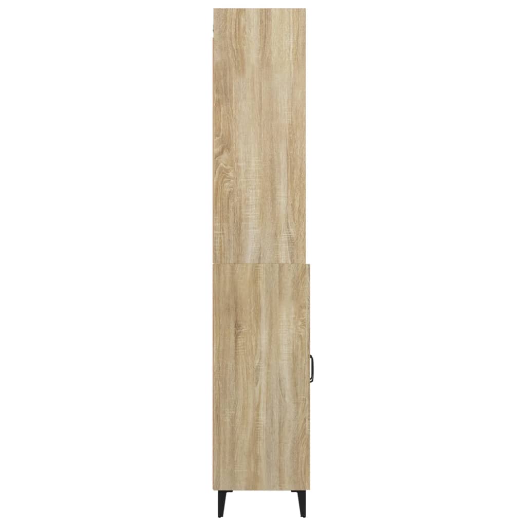 vidaXL Armário alto derivados de madeira cor carvalho sonoma