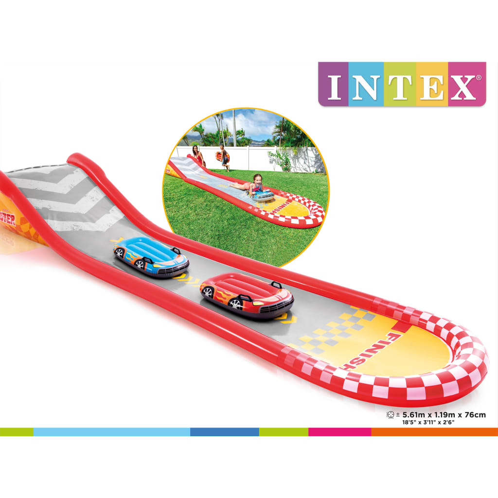 Intex Escorrega estilo pista de carros Racing Fun Slide 561x119x76 cm