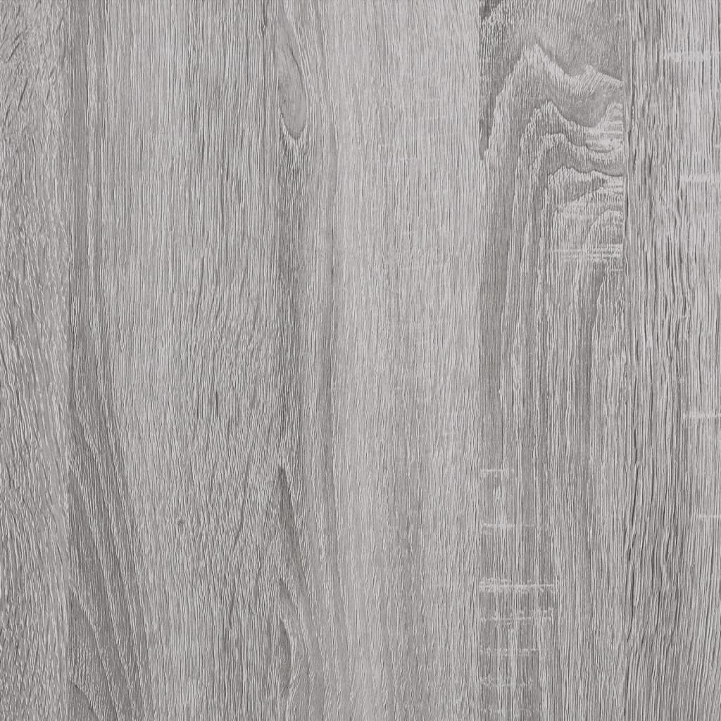 vidaXL Prateleiras de parede 4pcs derivados de madeira cinzento sonoma