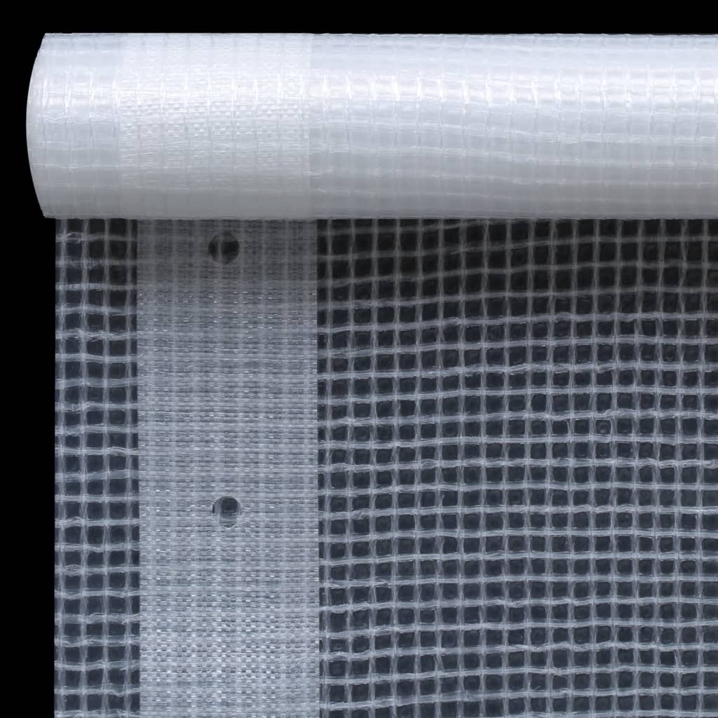 vidaXL Lonas em tecido imitação de gaze 2 pcs 260 g/m² 4x4 m branco