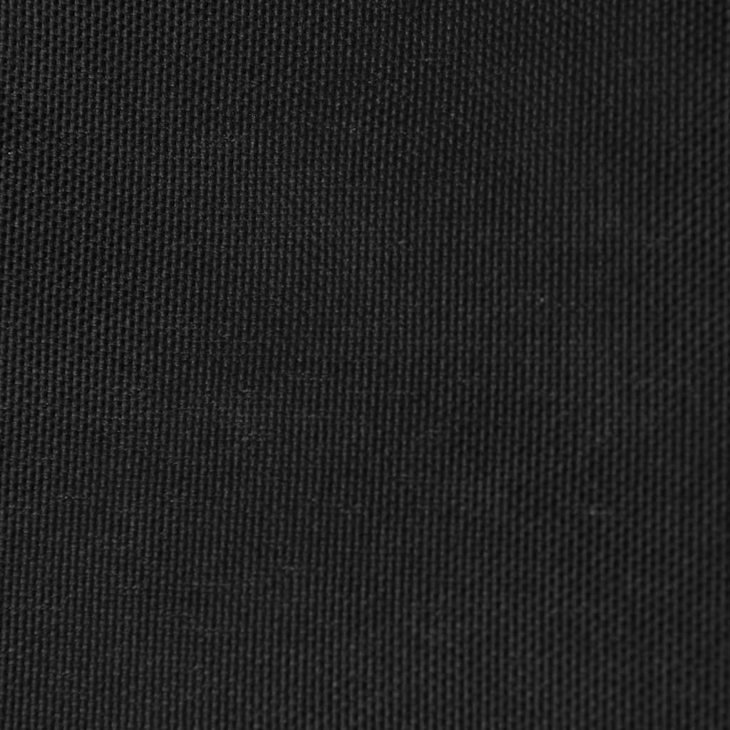 vidaXL Para-sol estilo vela tecido oxford triangular 5x6x6 m preto