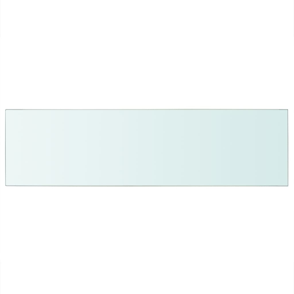 vidaXL Prateleira de vidro 90x25 cm transparente