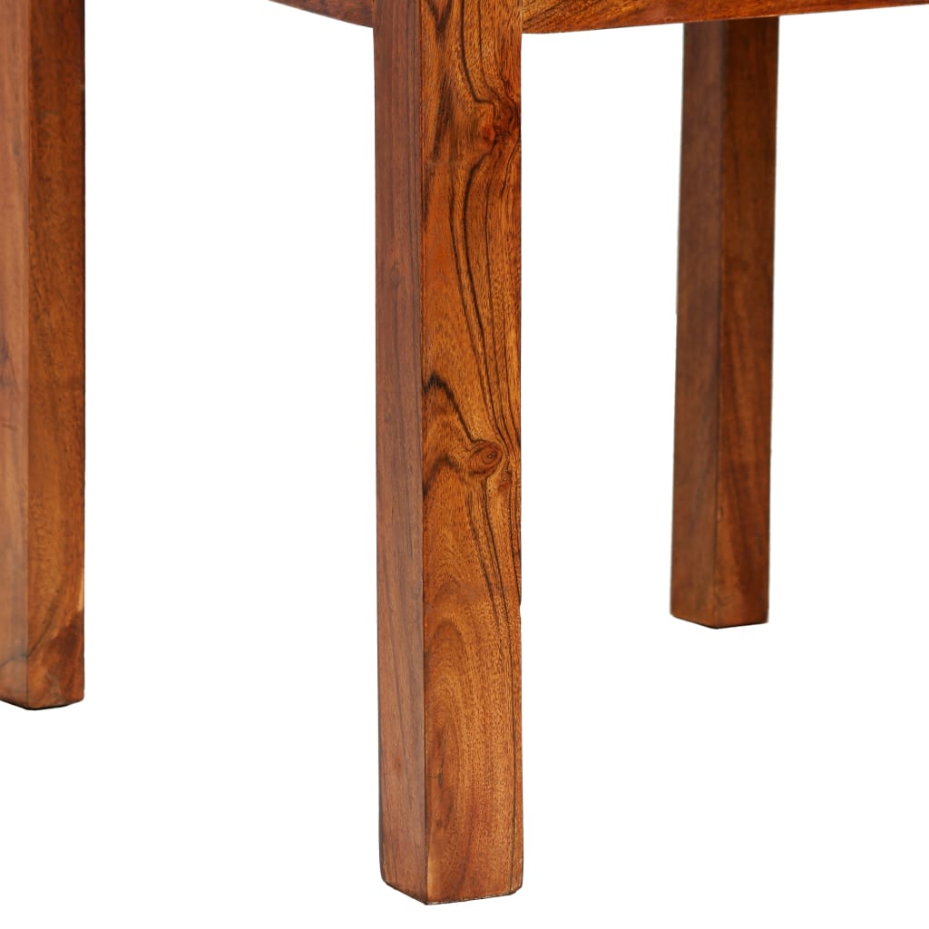 vidaXL Cadeiras de jantar 6 pcs em madeira maciça + sheesham modernas