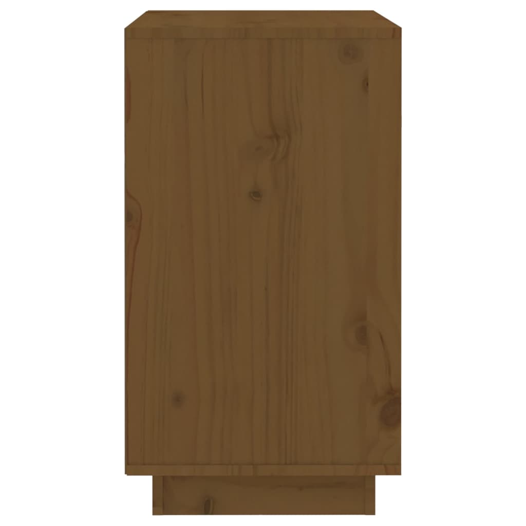 vidaXL Garrafeira 55,5x34x61 cm madeira de pinho maciça castanho mel