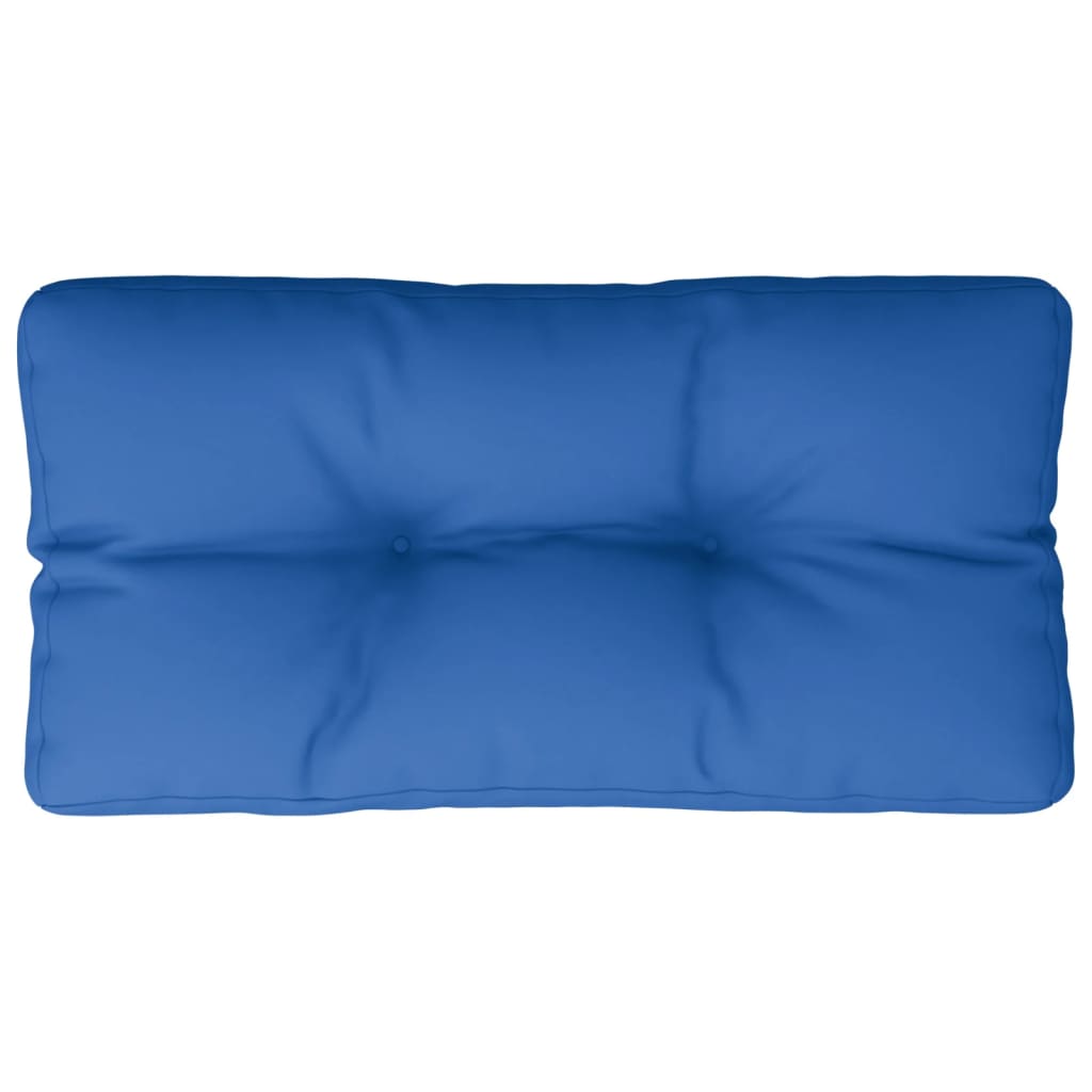 vidaXL Almofadão para sofá de paletes 80x40x12 cm tecido azul real