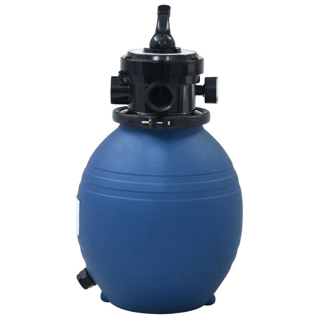 vidaXL Filtro de areia p/ piscina válvula de 4 posições azul 300 mm