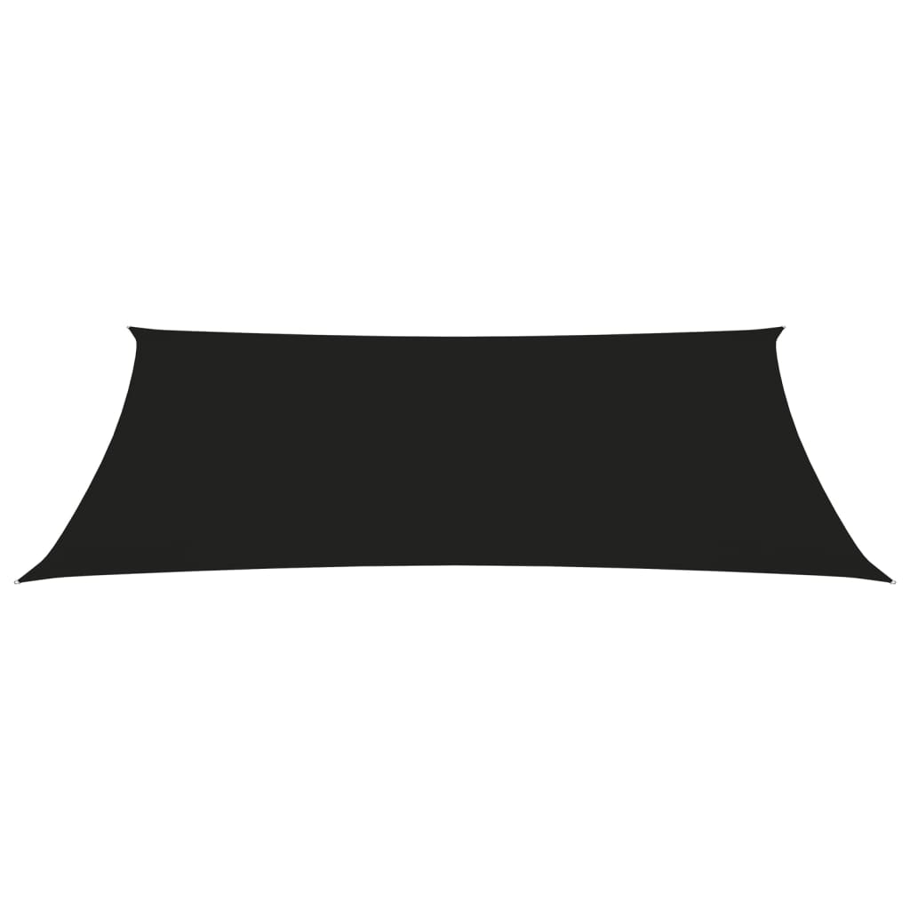 vidaXL Para-sol estilo vela tecido oxford retangular 2x4,5 m preto