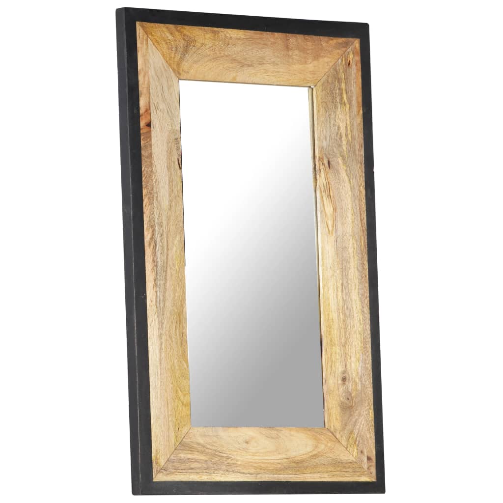 vidaXL Espelho 80x50 cm madeira de mangueira maciça