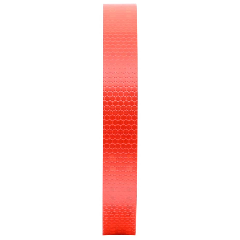 vidaXL Fita refletora 2,5 cmx50 m PVC vermelho
