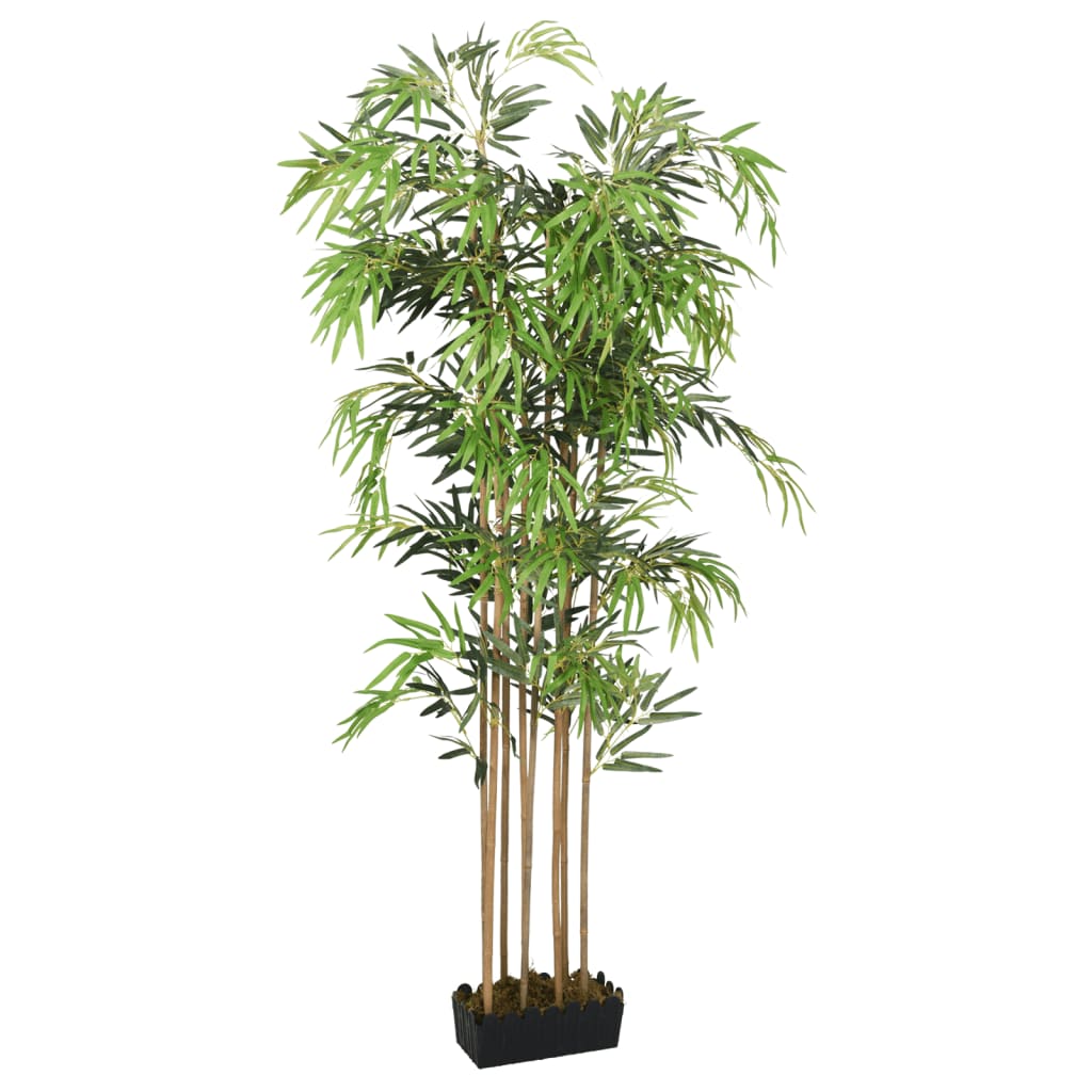 vidaXL Árvore de bambu artificial 730 folhas 120 cm verde