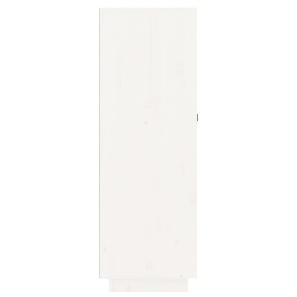 vidaXL Garrafeira 45x34x100 cm madeira de pinho maciça branco