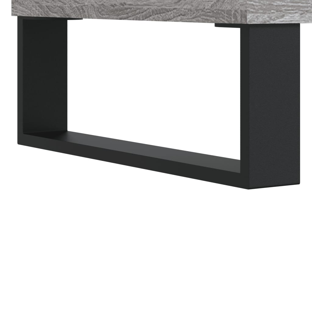 vidaXL Mesa de centro 60x50x40 cm derivados de madeira cinzento sonoma