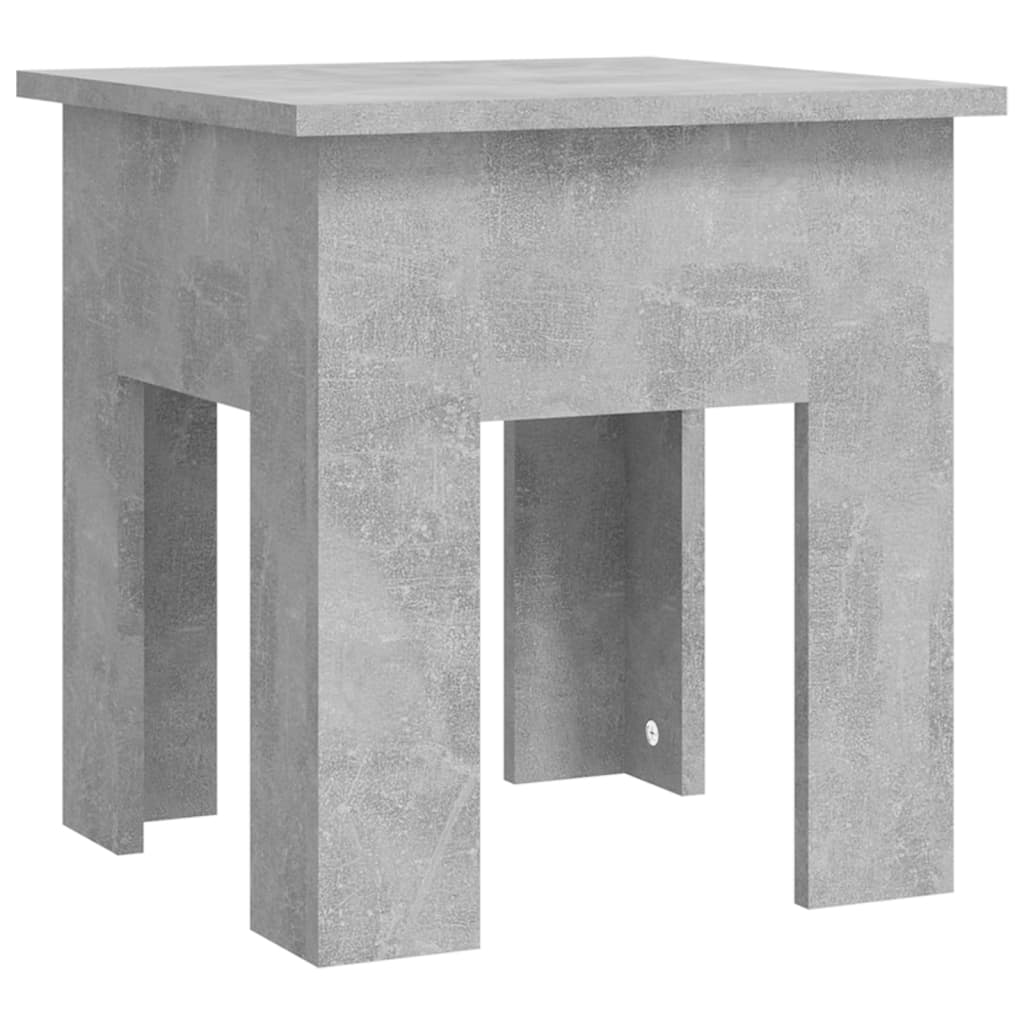 vidaXL Mesa de centro 40x40x42 cm aglomeraco cinzento cimento