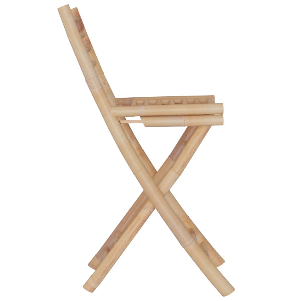 vidaXL 3 pcs conjunto de bar em bambu