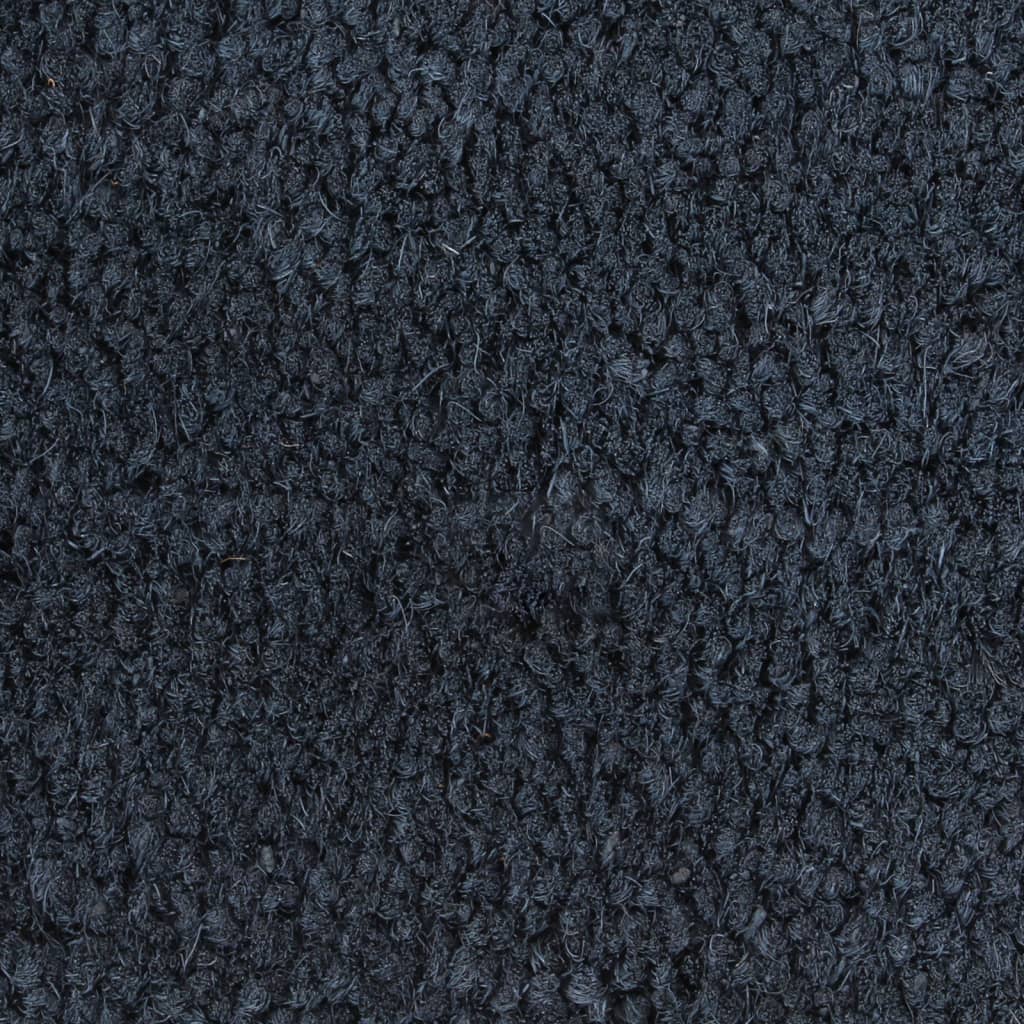 vidaXL Tapetes porta 2 pcs 40x60 cm fibra coco tufada cinzento escuro