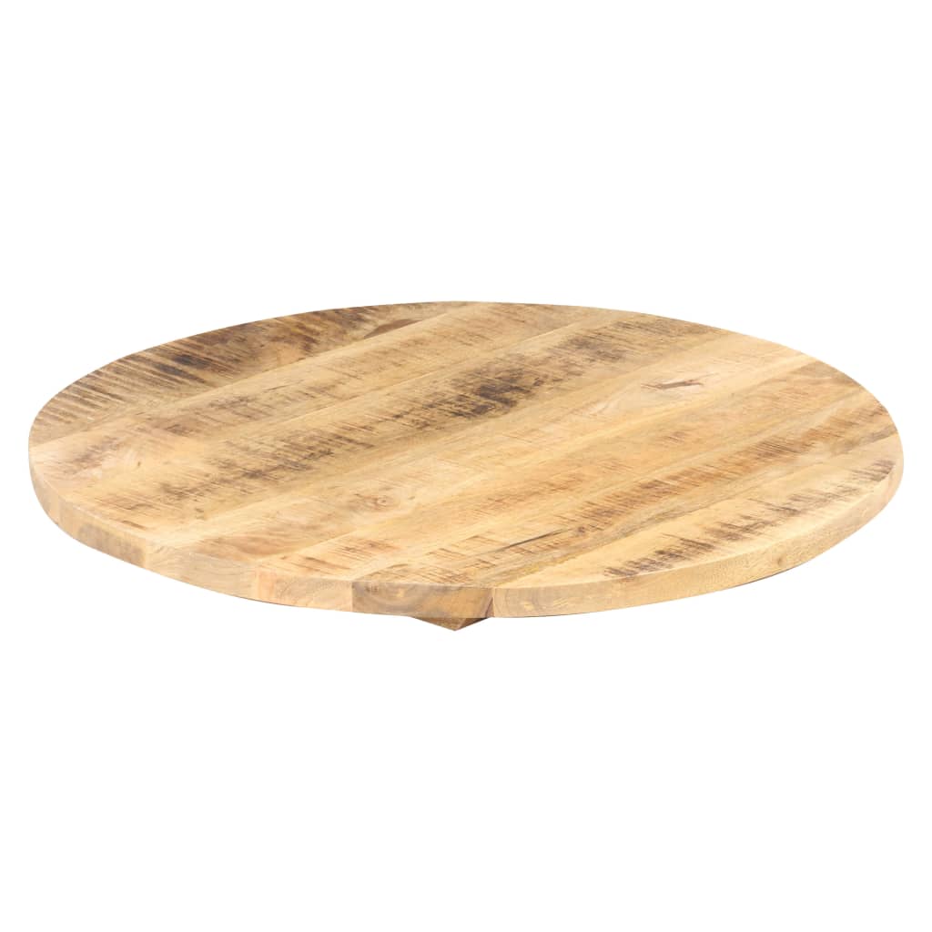 vidaXL Tampo de mesa redondo madeira mangueira maciça 25-27 mm 70 cm