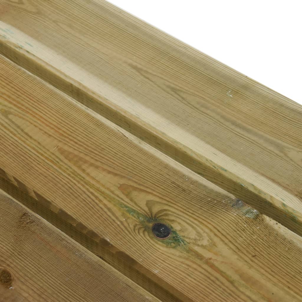 vidaXL Banco de jardim 110 cm madeira de pinho maciça impregnada