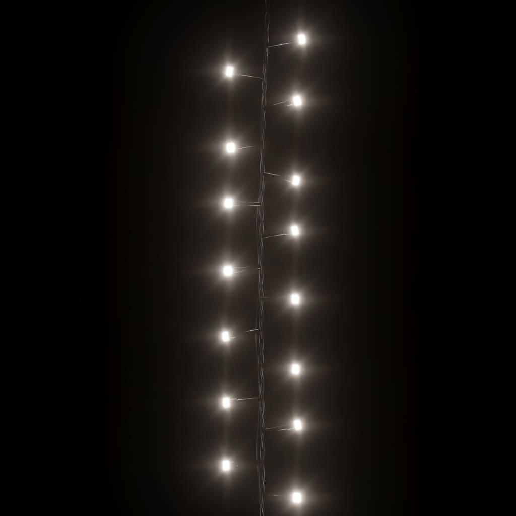 vidaXL Cordão de luzes compacto 2000 luzes LED 45 m PVC branco frio