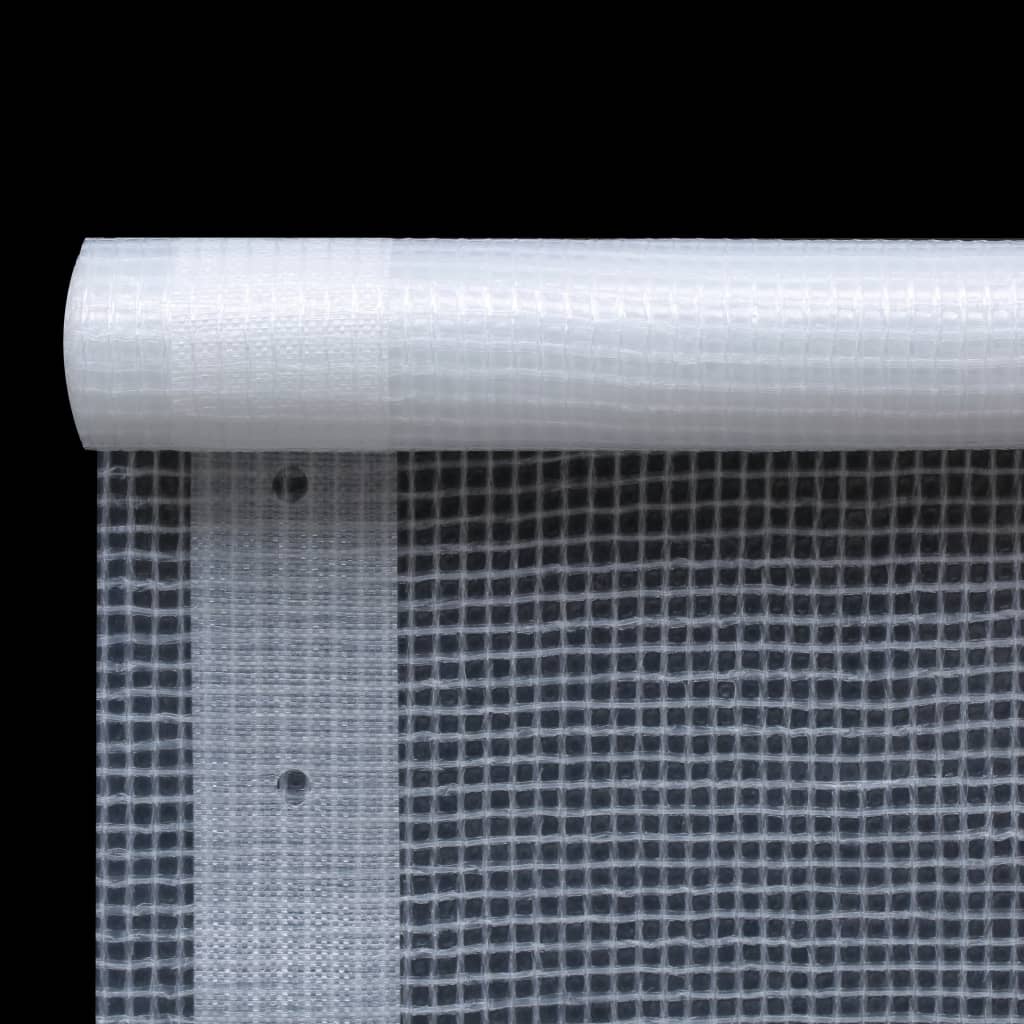 vidaXL Lona em tecido imitação de gaze 260 g/m² 2x2 m branco