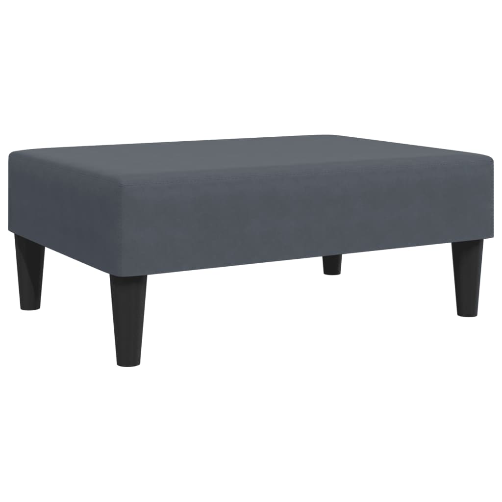 vidaXL 2 pcs conjunto de sofás veludo cinzento-escuro