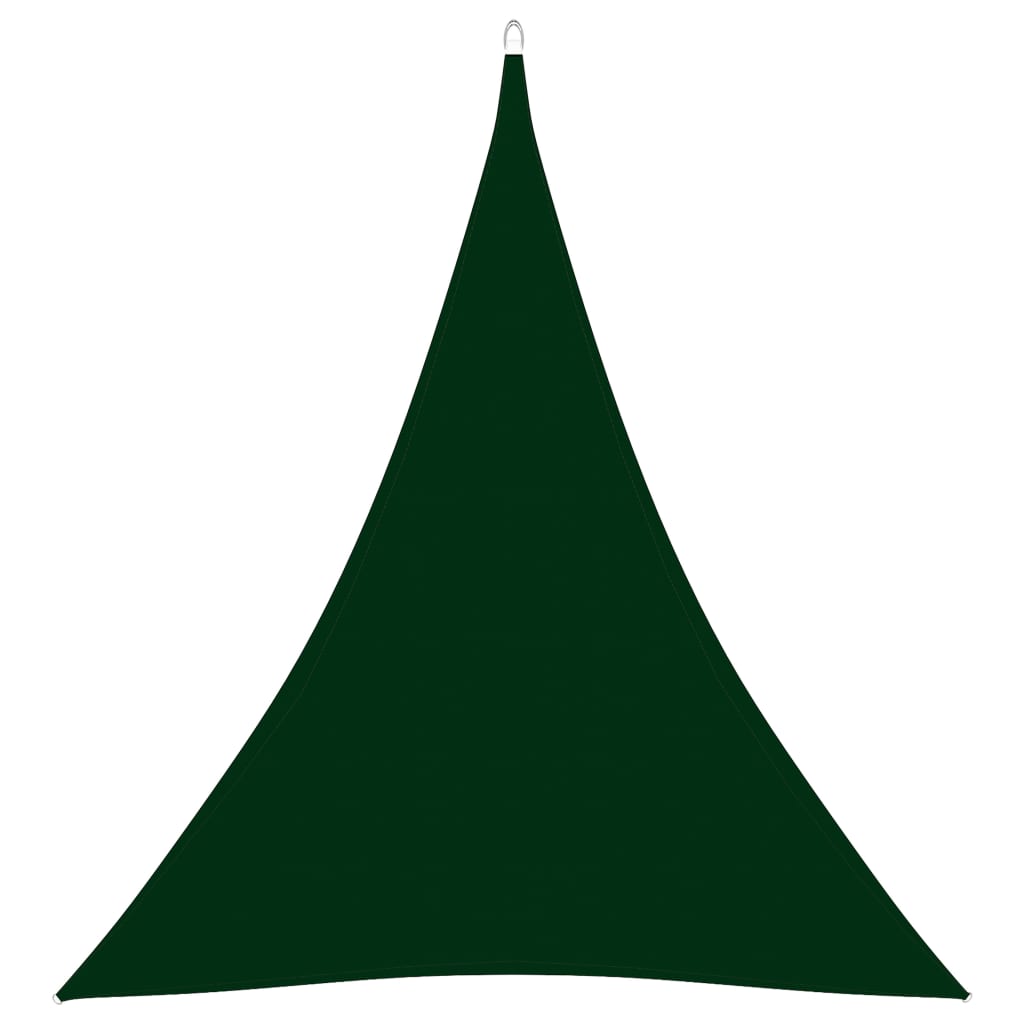 vidaXL Para-sol vela tecido oxford triangular 4x5x5 m verde-escuro