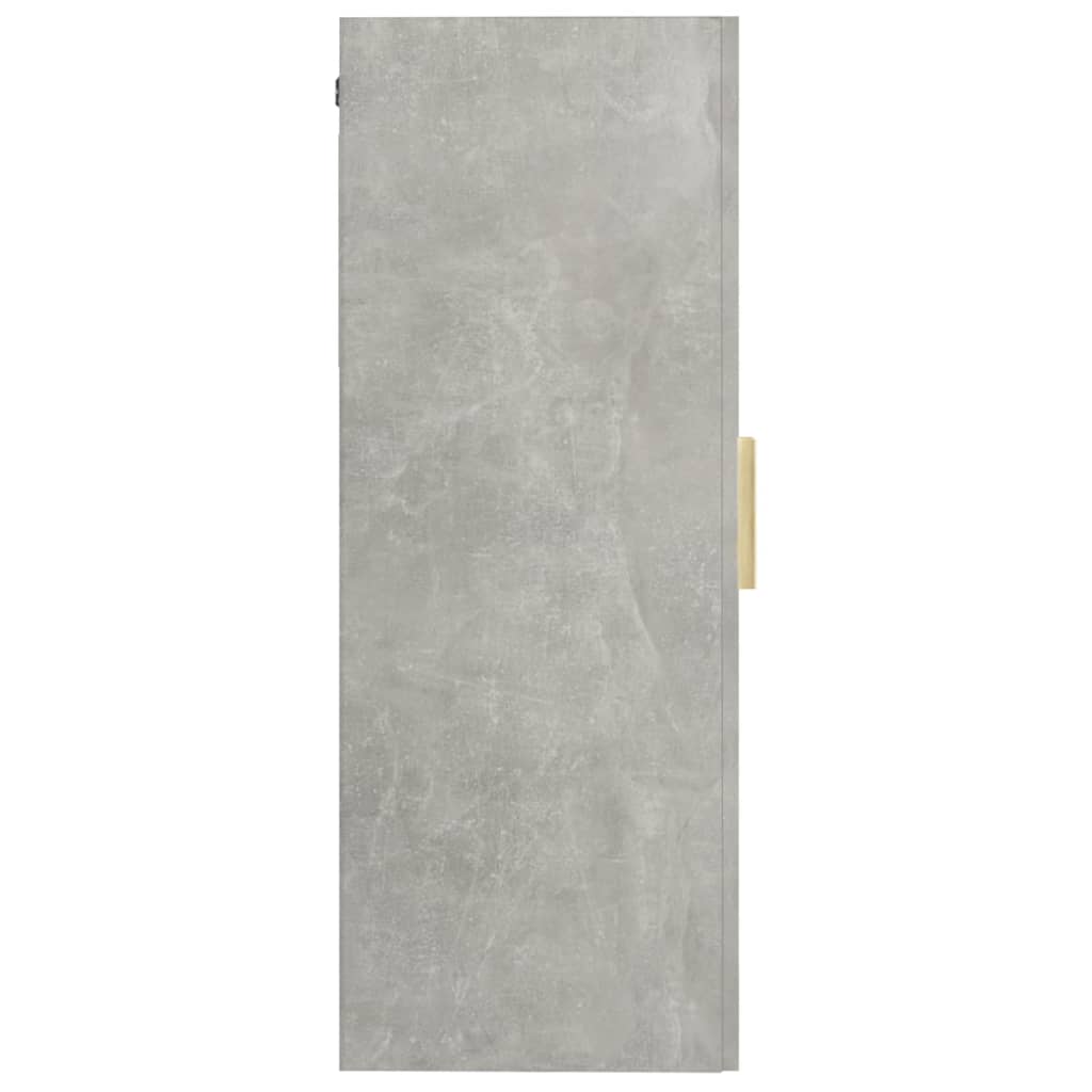 vidaXL Armário de parede suspenso 69,5x34x90 cm cinzento cimento