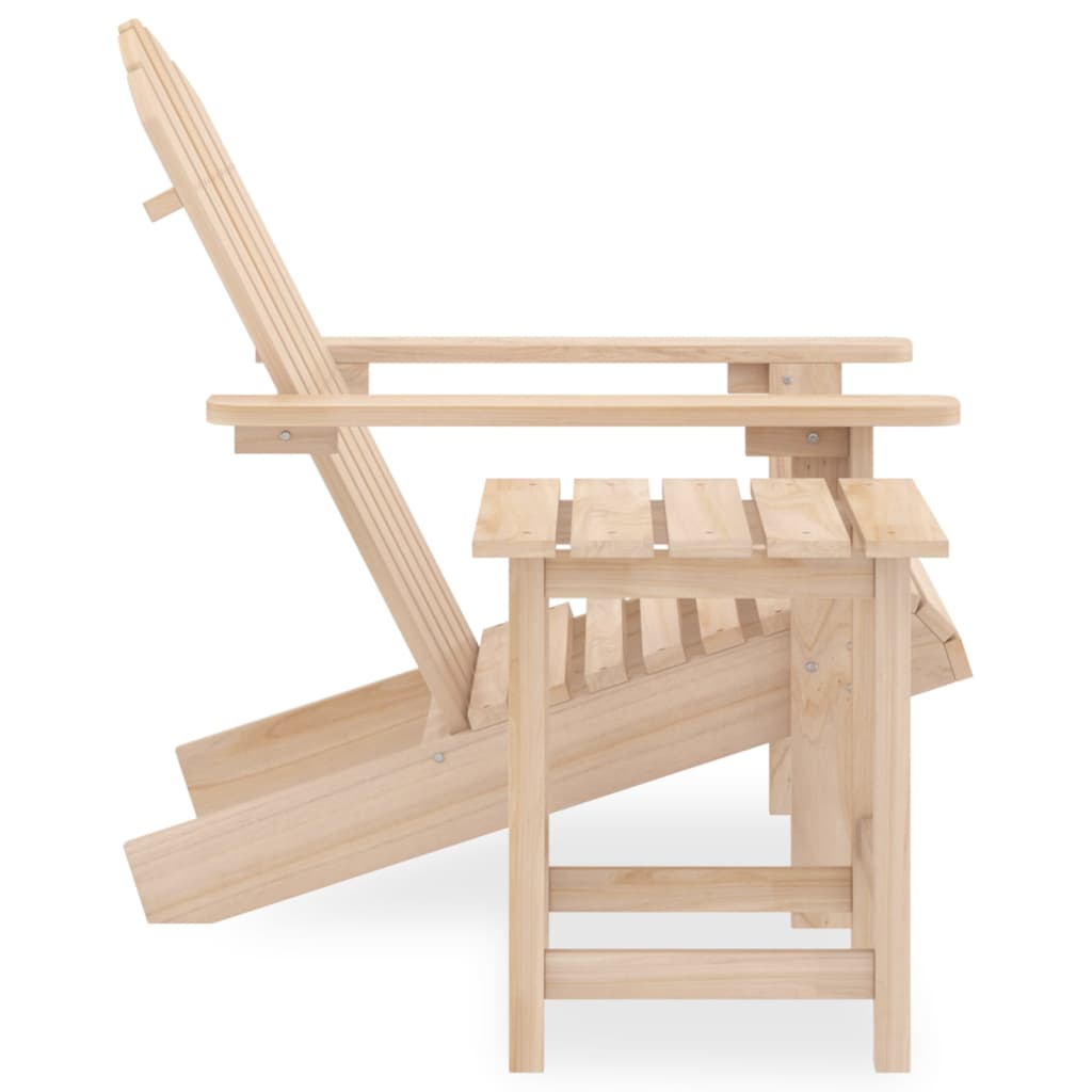 vidaXL Cadeira de jardim Adirondack com mesa madeira de abeto
