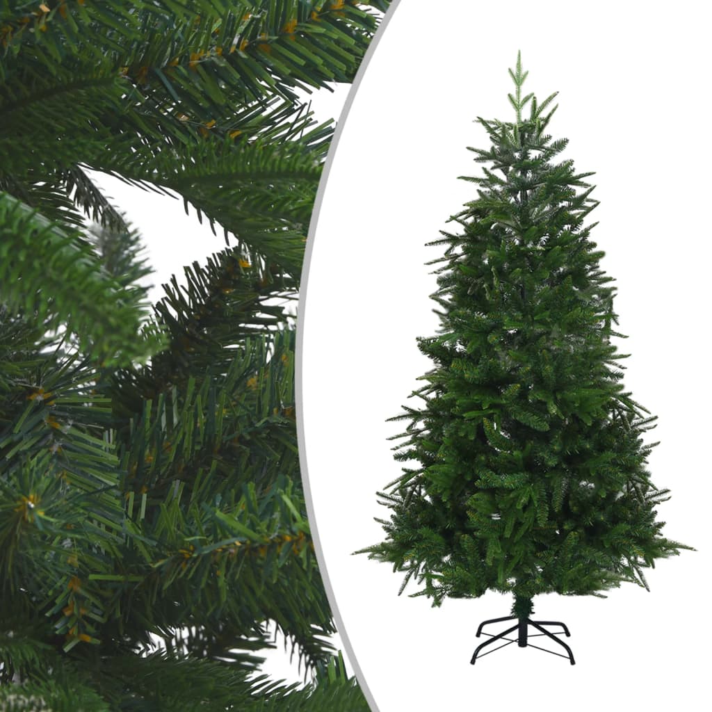 vidaXL Árvore Natal artificial c/ luzes LED e bolas 210cm PVC&PE verde