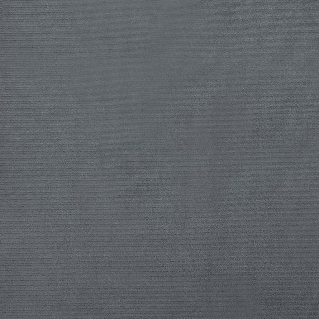 vidaXL Sofá infantil com apoio de pés 100x50x30 cm veludo cinza-escuro