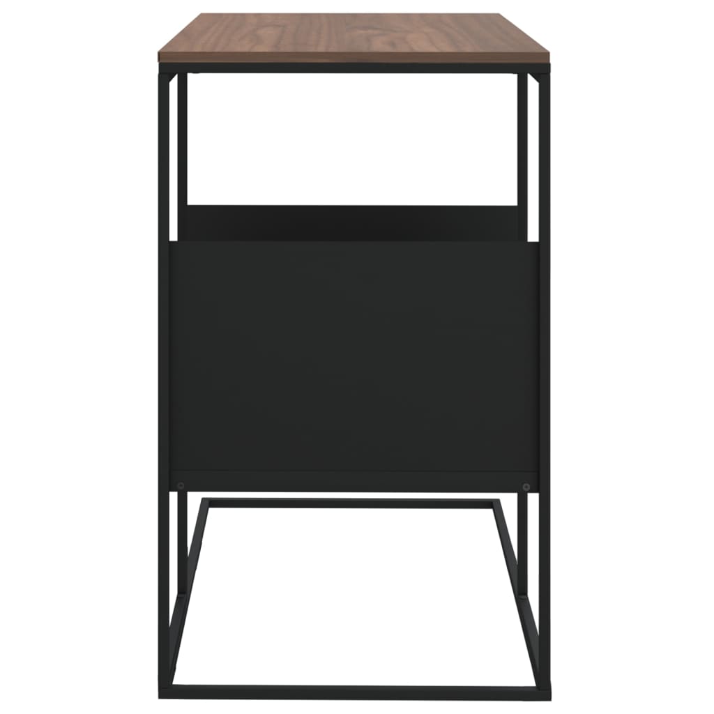 vidaXL Mesa de apoio 55x36x59,5 cm derivados de madeira preto