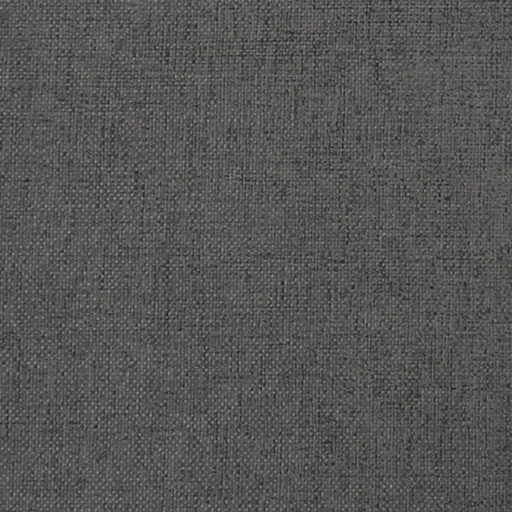 vidaXL Apoio de pés 60x60x36 cm tecido/couro artificial cinza-escuro