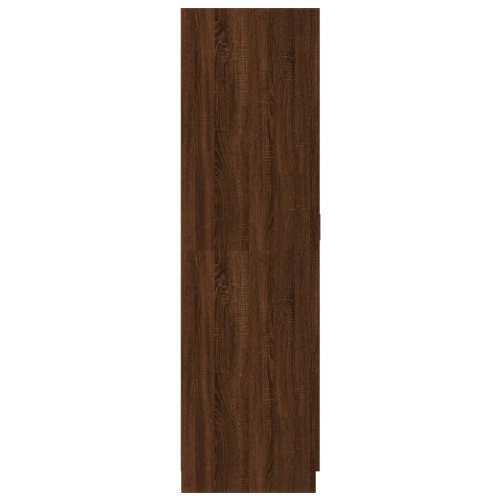 vidaXL Roupeiro 80x52x180 cm derivados de madeira carvalho castanho