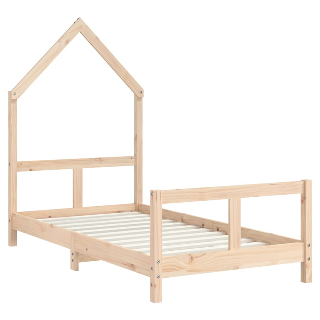 vidaXL Estrutura de cama infantil 80x160 cm pinho maciço