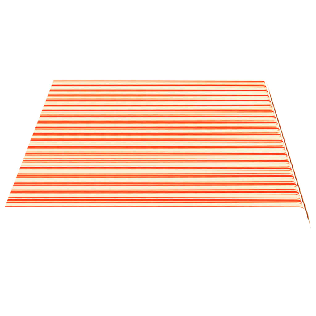 vidaXL Tecido de substituição para toldo 4,5x3 m amarelo e laranja