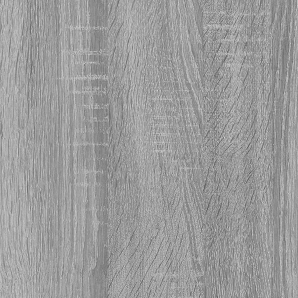 vidaXL Conjunto móveis de corredor derivados de madeira sonoma cinza