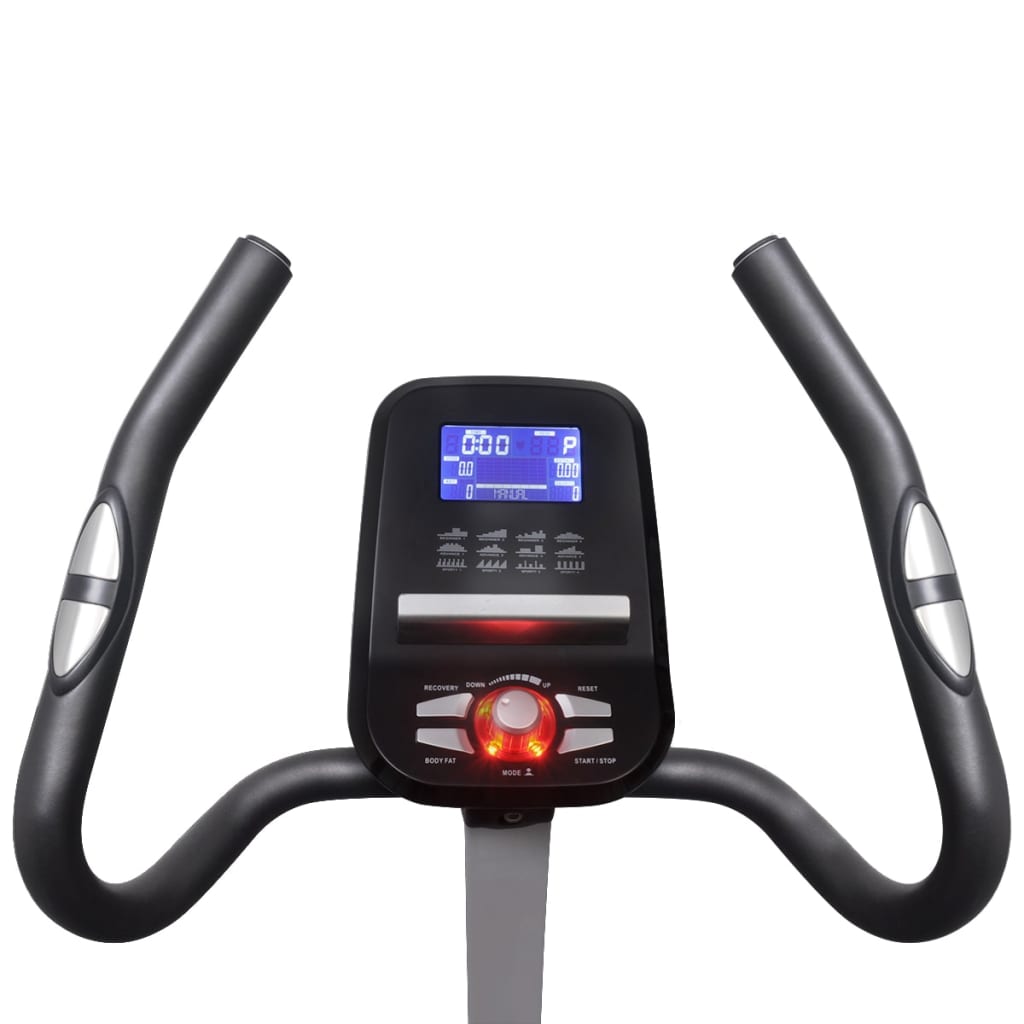 vidaXL Bicicleta estática c/ app telemóvel, massa rotativa 10 kg