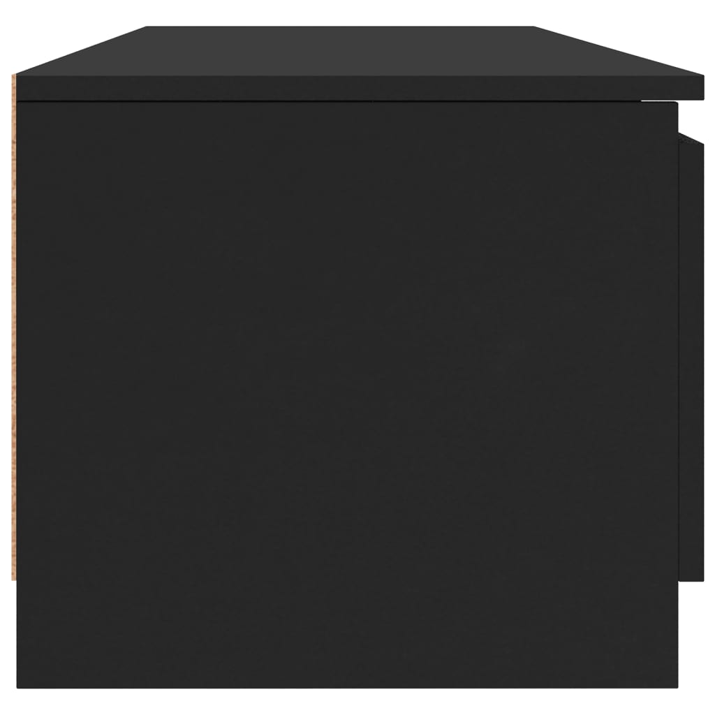 vidaXL Móvel de TV 140x40x35,5 cm contraplacado preto