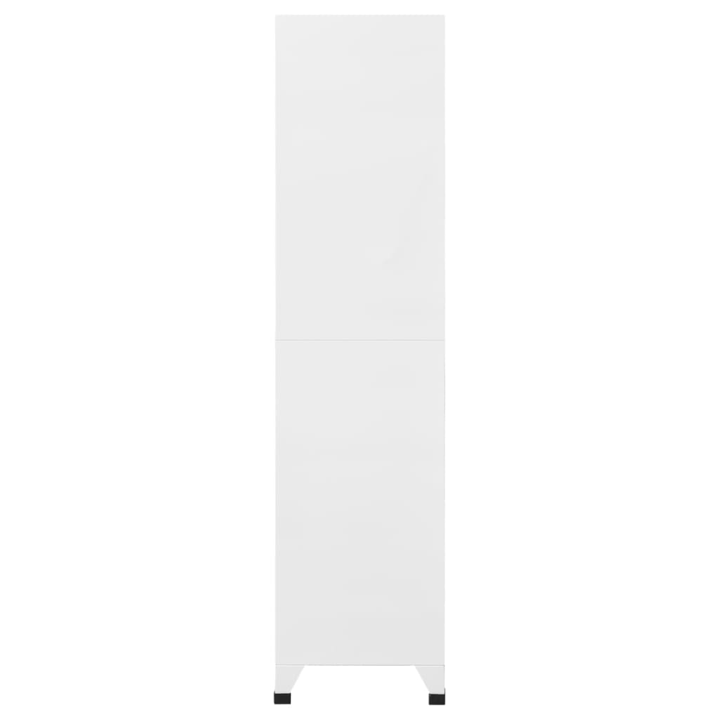 vidaXL Cacifo aço 90x45x180 cm branco