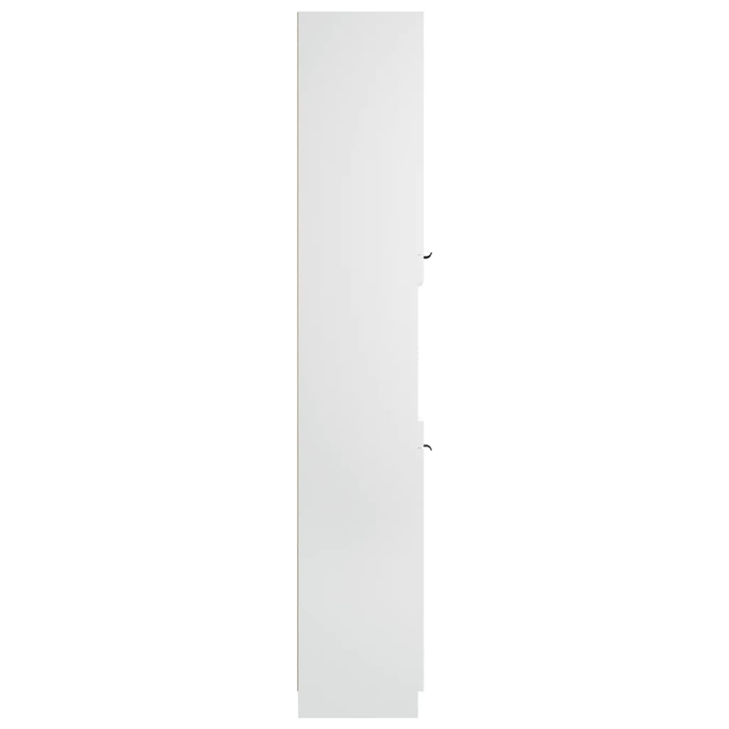 vidaXL Armário casa de banho 32x34x188,5 cm madeira processada branco