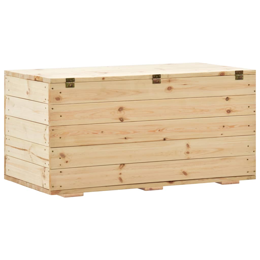 vidaXL Caixa de arrumação 100x54x50,7 cm madeira de pinho maciça